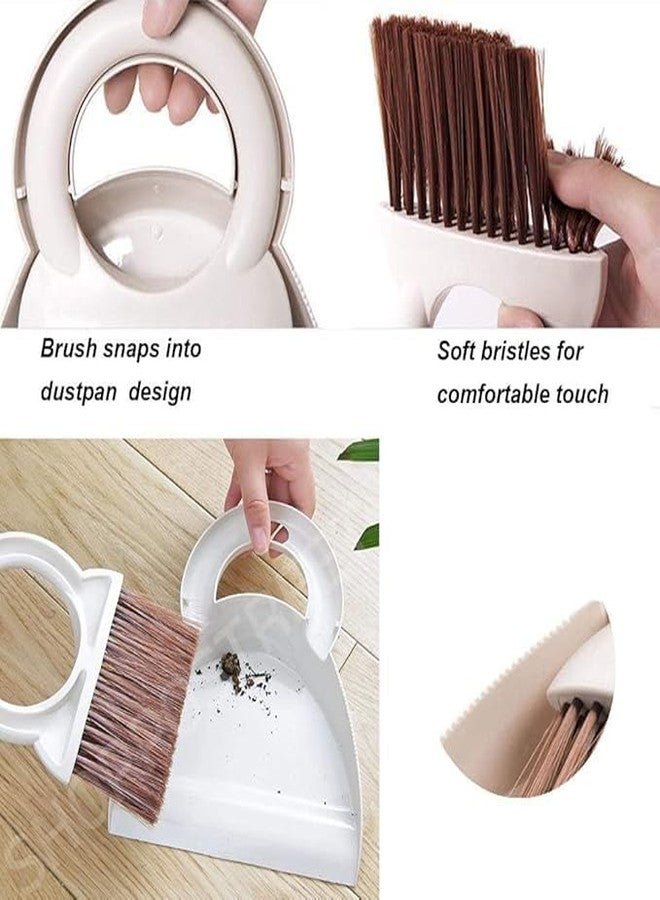 Sakar Plastic Cleaning Broom Brush and Dustpan Set Desktop Broom Sweep Cleaning Brush Dust Pan Car Keyboard Cleaning Household Dust Pan - Image 4
